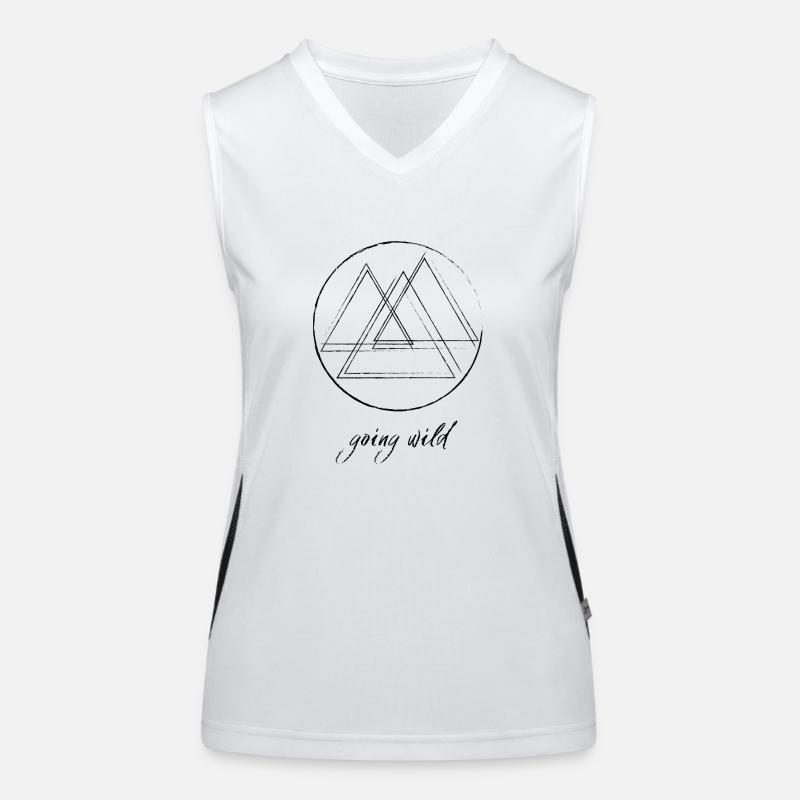Berge - Going Wild Funktionelles Kontrast-Tank Top für Frauen