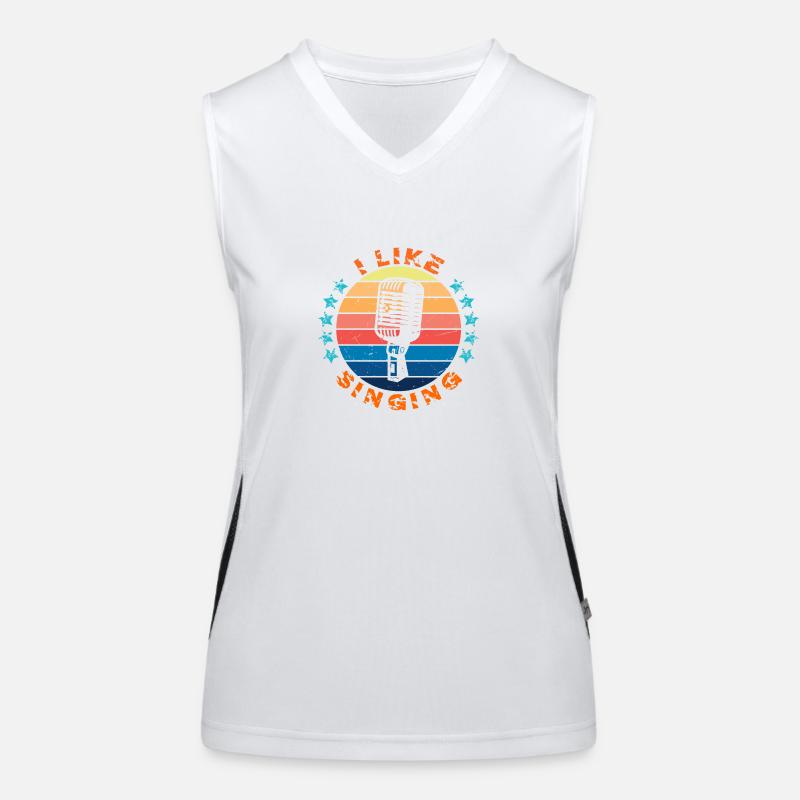 I like singing! Women's Functional Contrast Tank Top