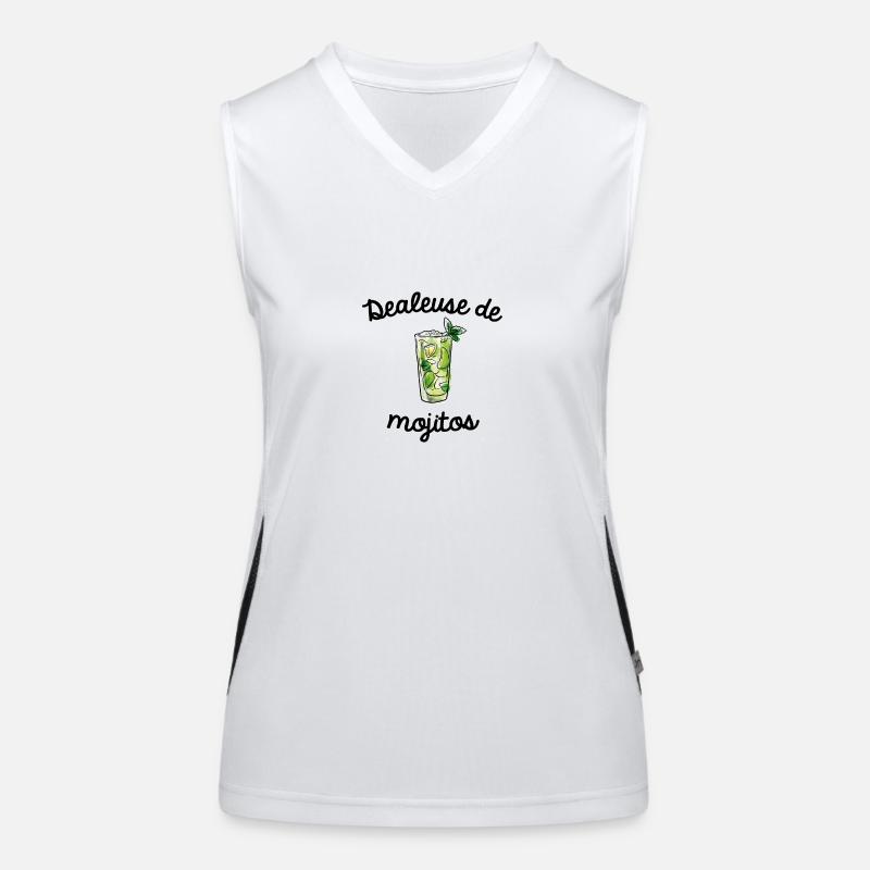 Dealeuse de mojito Débardeur respirant contrasté Femme