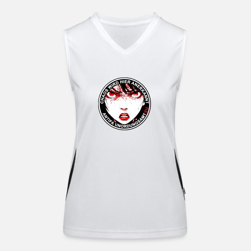 Antifa Unordnungsamt Funktionelles Kontrast-Tank Top für Frauen