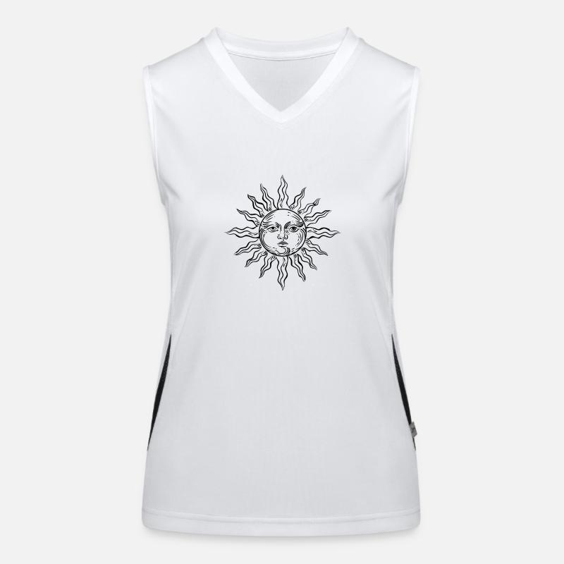 Soleil Débardeur respirant contrasté Femme