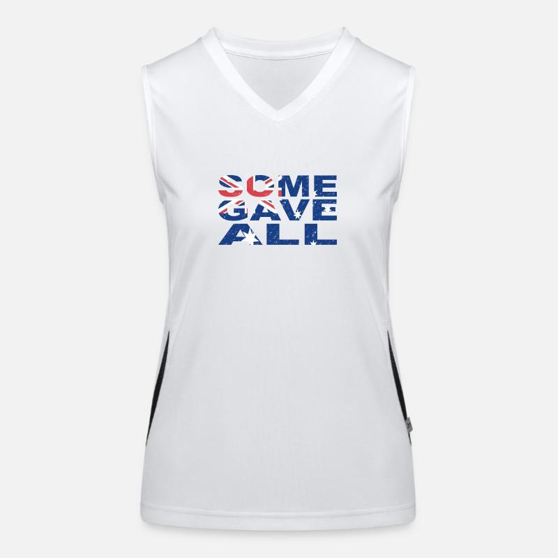 SOME GAVE ALL Women's Functional Contrast Tank Top