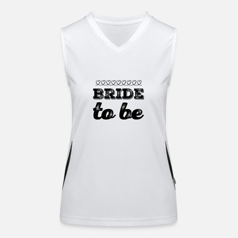 bride to be Women's Functional Contrast Tank Top