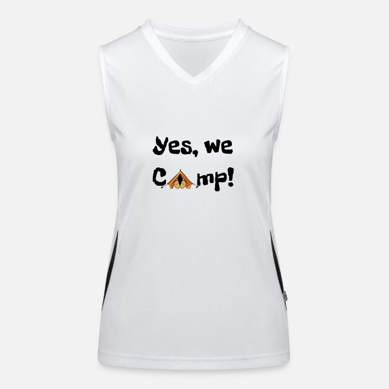 We camp 1 Funktionelles Kontrast-Tank Top für Frauen