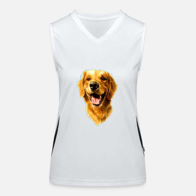 Golden Retriver Débardeur respirant contrasté Femme