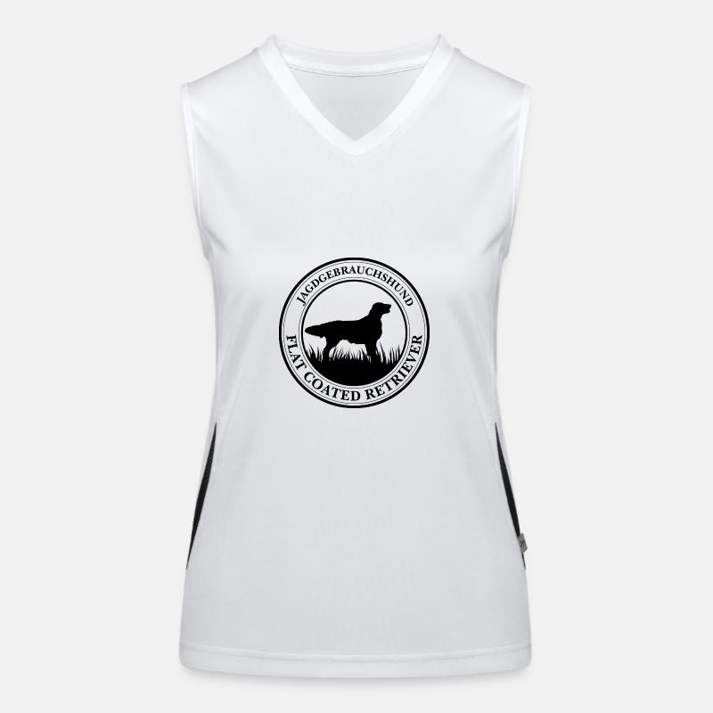 Flat Coated Retriever Jagdgebrauchshund Wilsigns Funktionelles Kontrast-Tank Top für Frauen