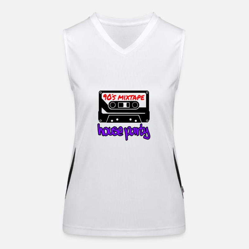 90s mix tape members Women's Functional Contrast Tank Top