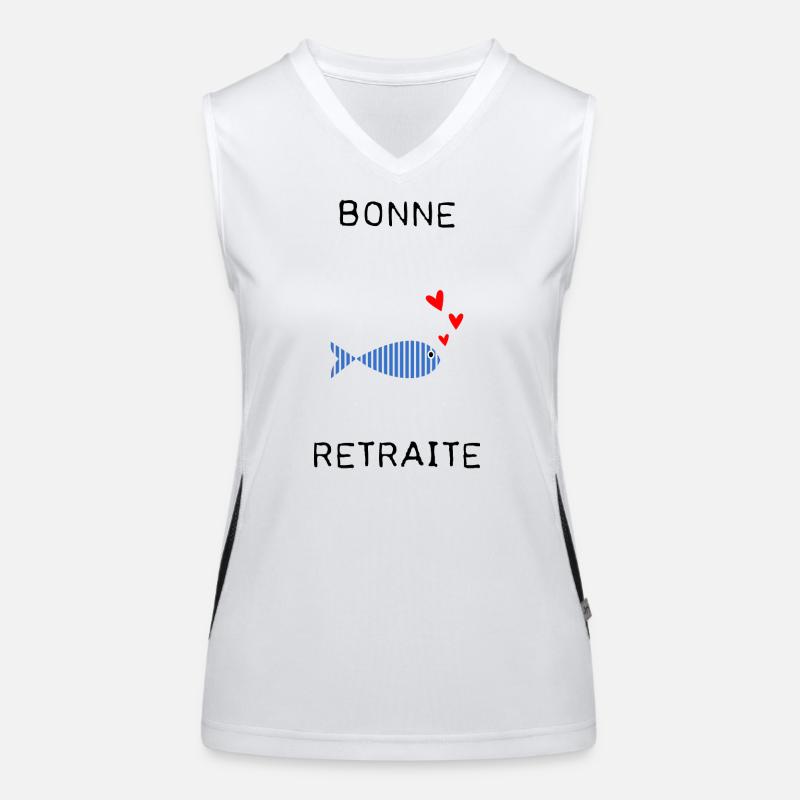 RETRAITE. BONNE RETRAITE. JOYEUSE RETRAITE Débardeur respirant contrasté Femme