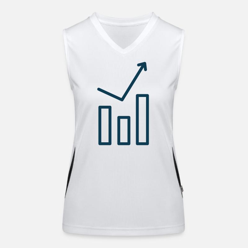 Economic upswing | Upward trend | Vector Women's Functional Contrast Tank Top