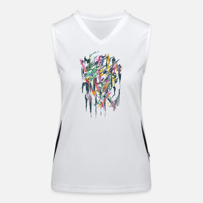 Kunst Funktionelles Kontrast-Tank Top für Frauen