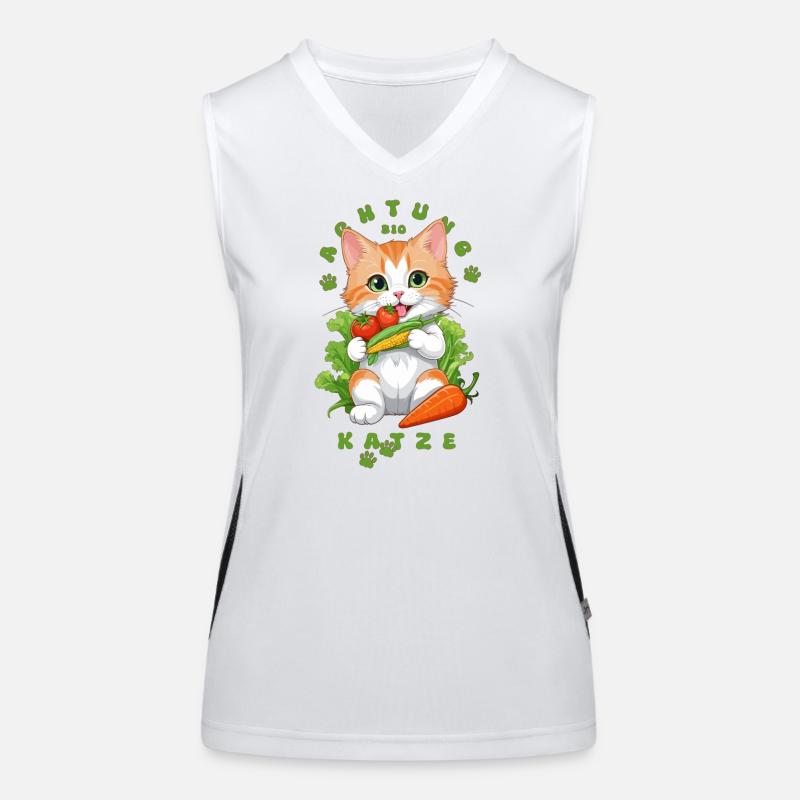 Bio Katze Funktionelles Kontrast-Tank Top für Frauen