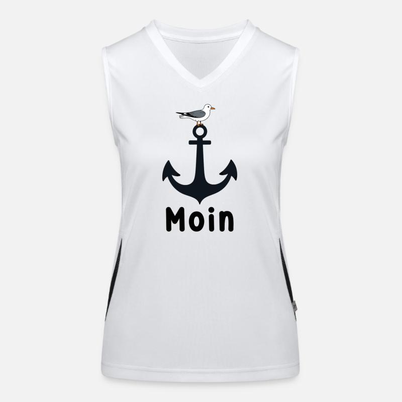 Anker Möwe Moin Funktionelles Kontrast-Tank Top für Frauen