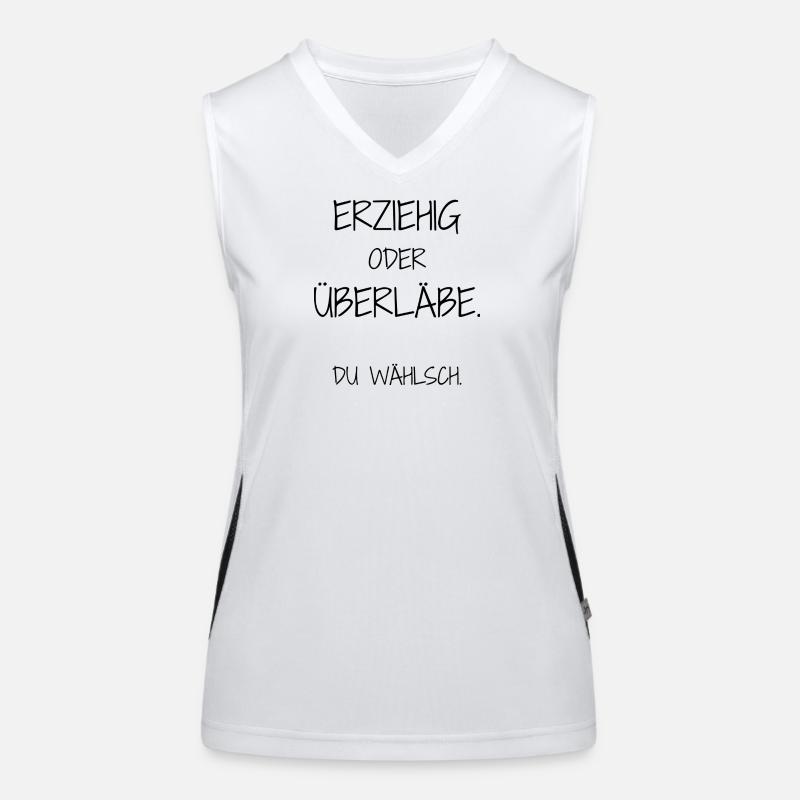 Statement-Design – Ironie trifft Alltag Funktionelles Kontrast-Tank Top für Frauen