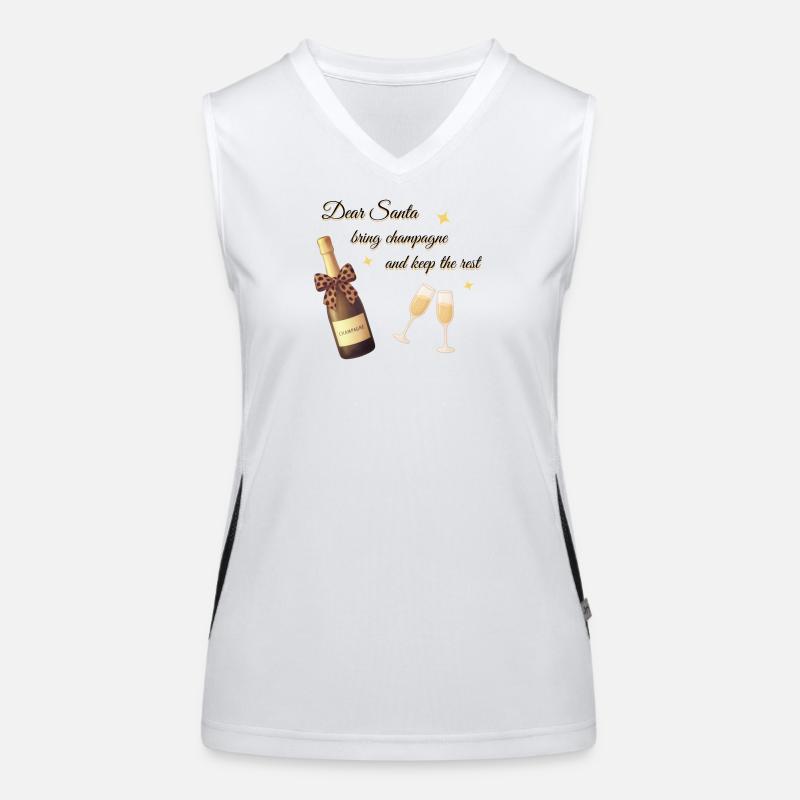 Dear Santa Design Funktionelles Kontrast-Tank Top für Frauen
