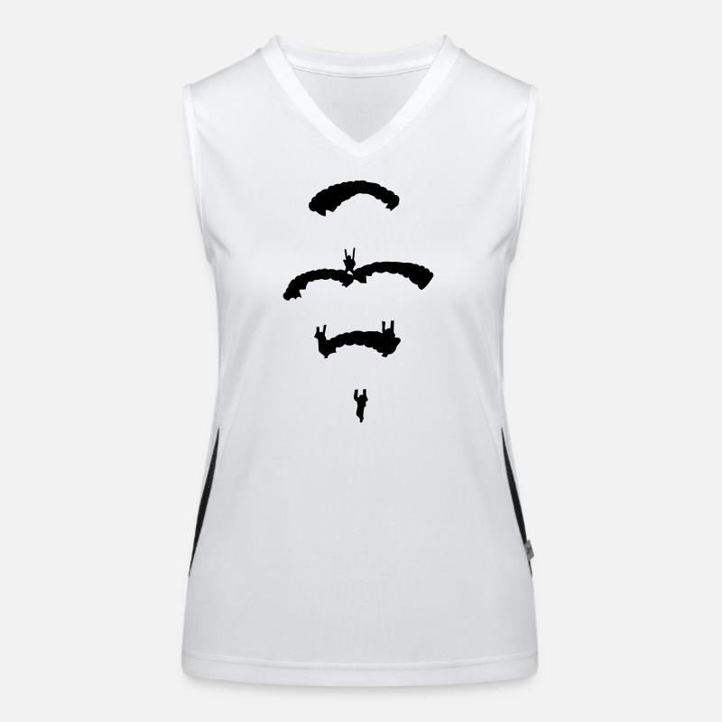 Fallschirm Diamant Funktionelles Kontrast-Tank Top für Frauen