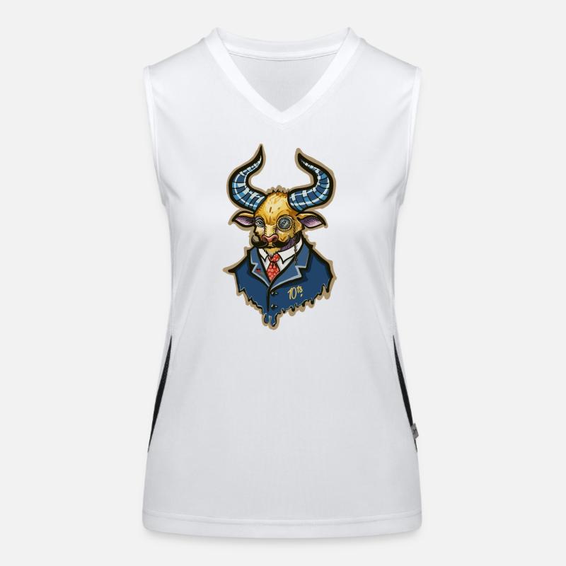 Aristo Steampunk Bull Funktionelles Kontrast-Tank Top für Frauen