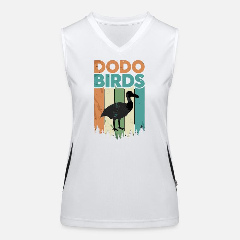 Dodo Birds Oiseau Rétro Vintage Extinctus Débardeur respirant contrasté Femme