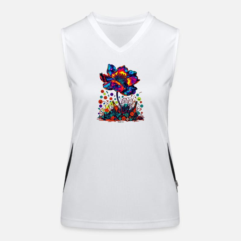 Cosmic Reset Bloom 2.0 Funktionelles Kontrast-Tank Top für Frauen