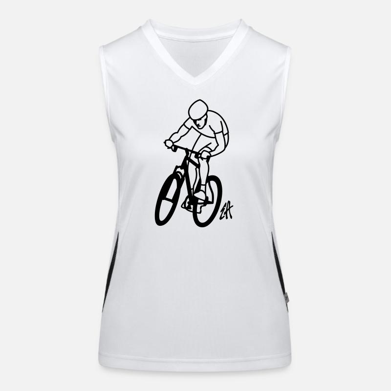 VTT Débardeur respirant contrasté Femme