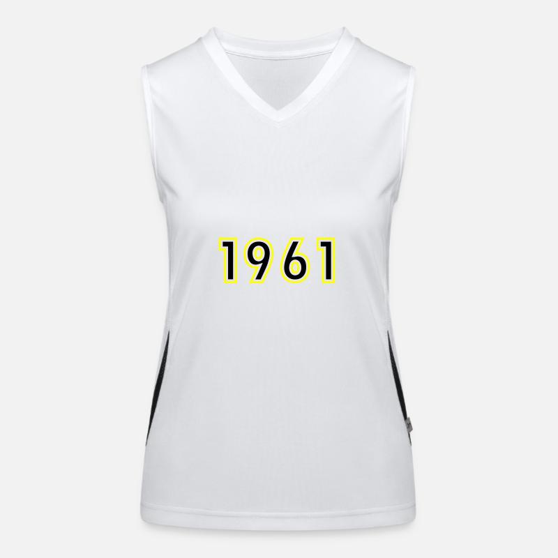 1961 Jahr Geburtstag Funktionelles Kontrast-Tank Top für Frauen