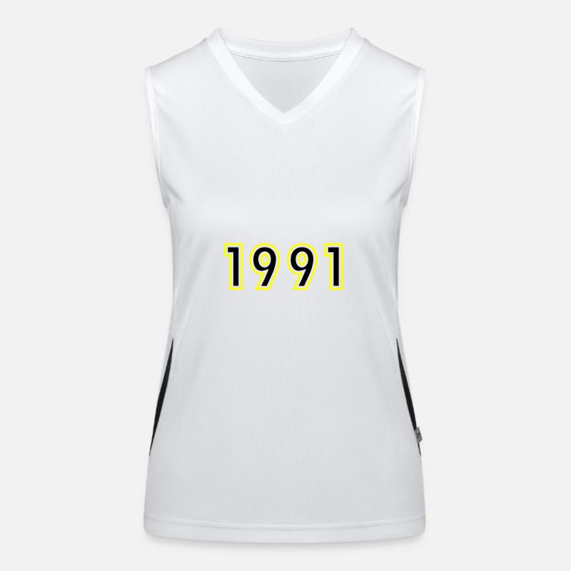 1991 Year Birthday Women's Functional Contrast Tank Top