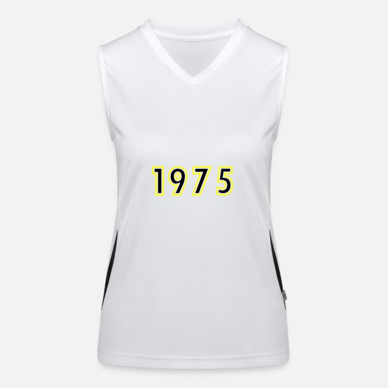 1975 Année Anniversaire Débardeur respirant contrasté Femme
