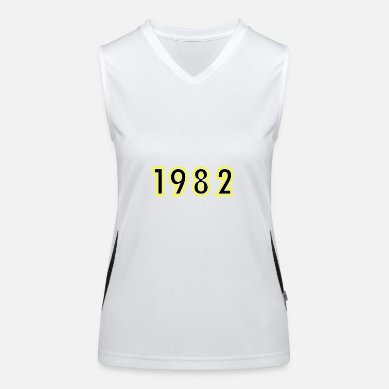 1982 Jahr Geburtstag Funktionelles Kontrast-Tank Top für Frauen
