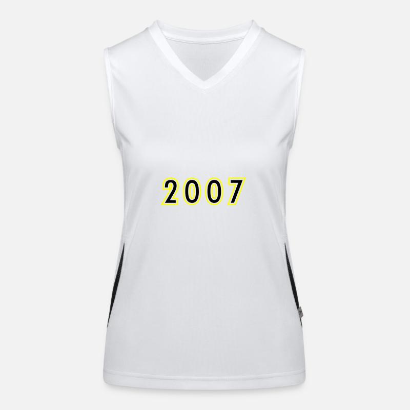 2007 Year Birthday Women's Functional Contrast Tank Top