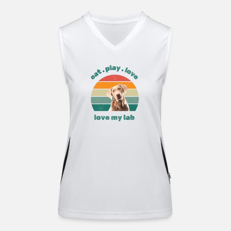 love my lab Funktionelles Kontrast-Tank Top für Frauen
