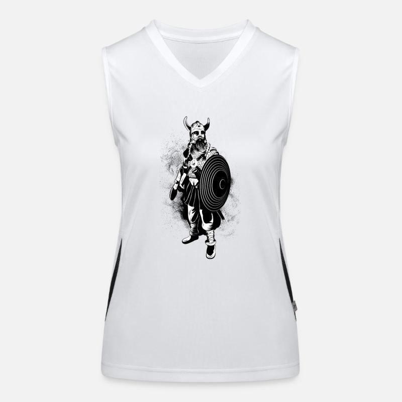 Viking - Women's Functional Contrast Tank Top - white/black