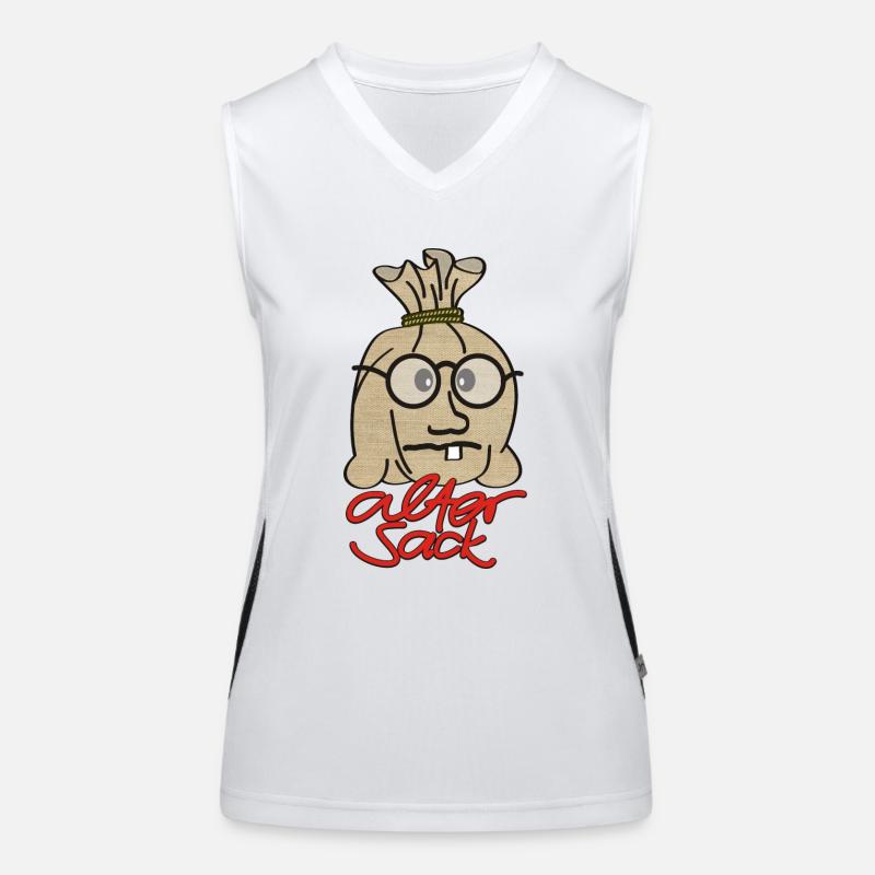 Alter Sack Funktionelles Kontrast-Tank Top für Frauen