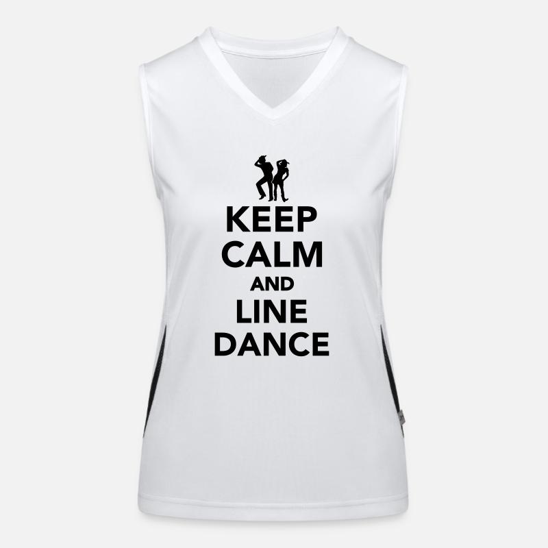 Line dance Funktionelles Kontrast-Tank Top für Frauen