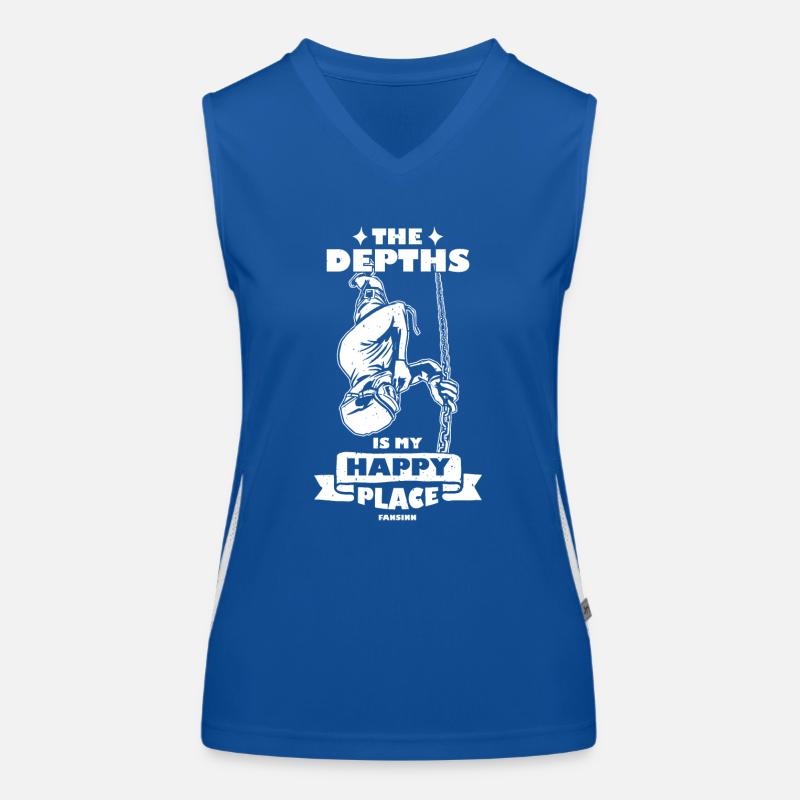 Tauchen Funktionelles Kontrast-Tank Top für Frauen