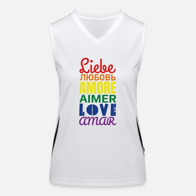 Amour Débardeur respirant contrasté Femme