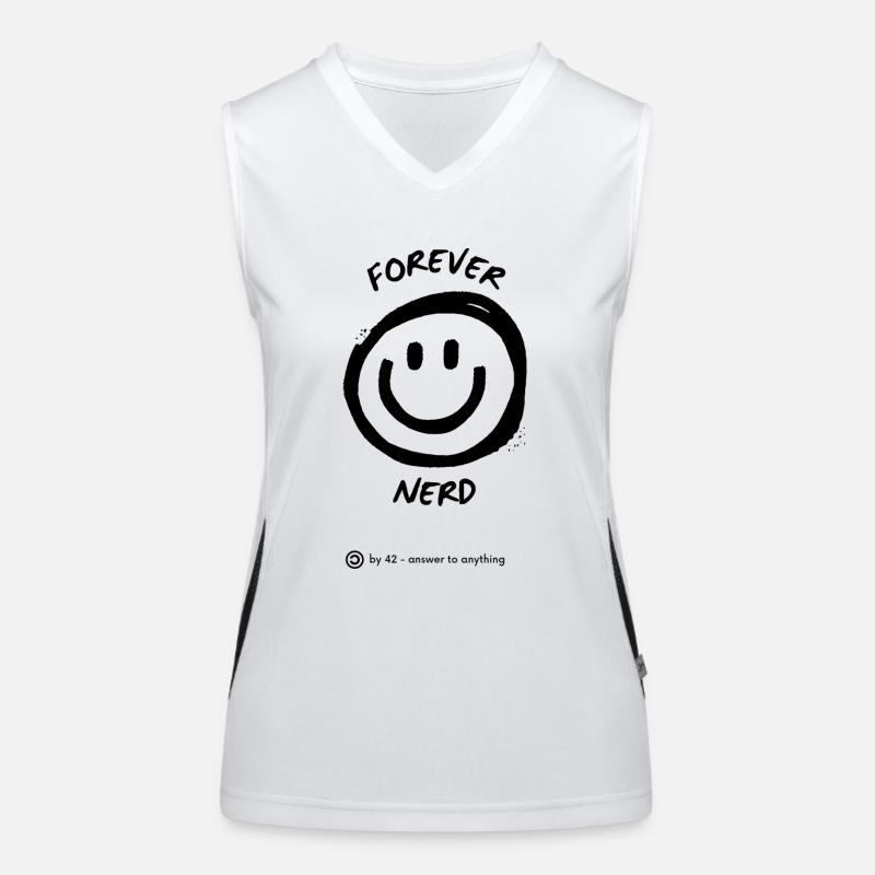 forever Nerd Funktionelles Kontrast-Tank Top für Frauen