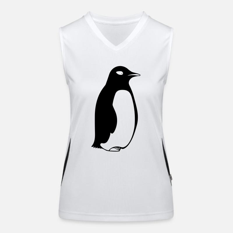 Pinguin Funktionelles Kontrast-Tank Top für Frauen