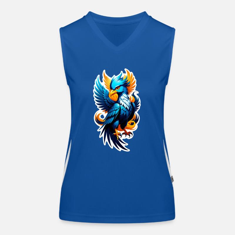 Phönix - Phönix - Feuervogel Funktionelles Kontrast-Tank Top für Frauen