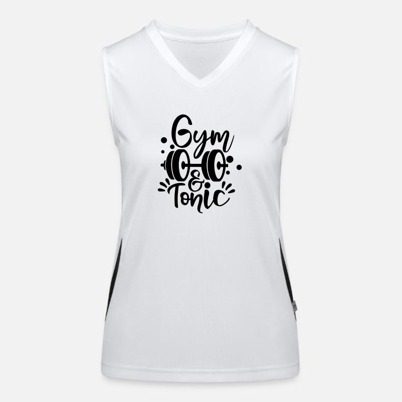 Gym Tonic Funktionelles Kontrast-Tank Top für Frauen