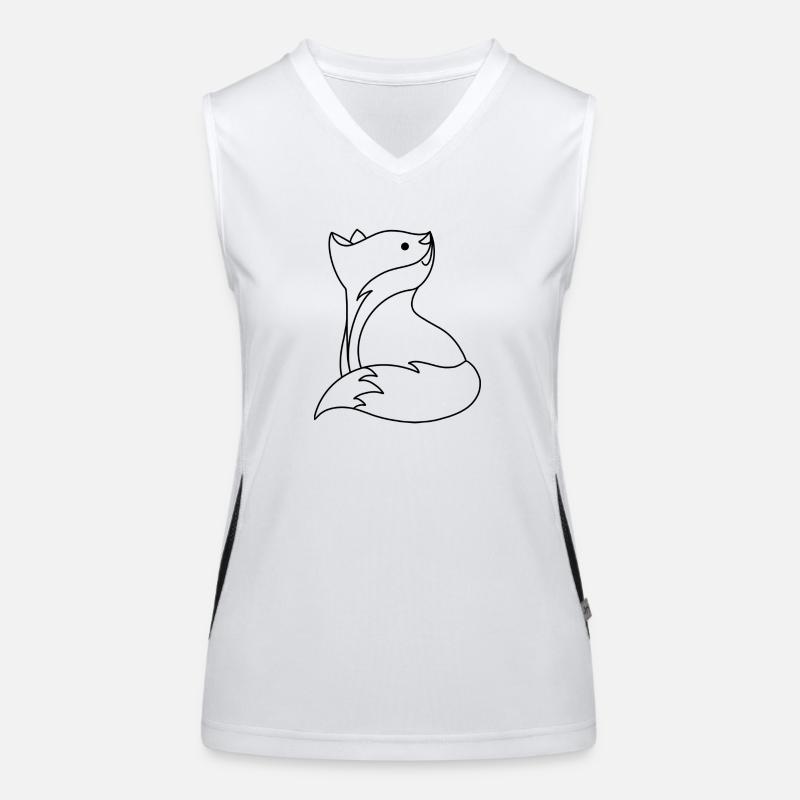 Logo black Débardeur respirant contrasté Femme