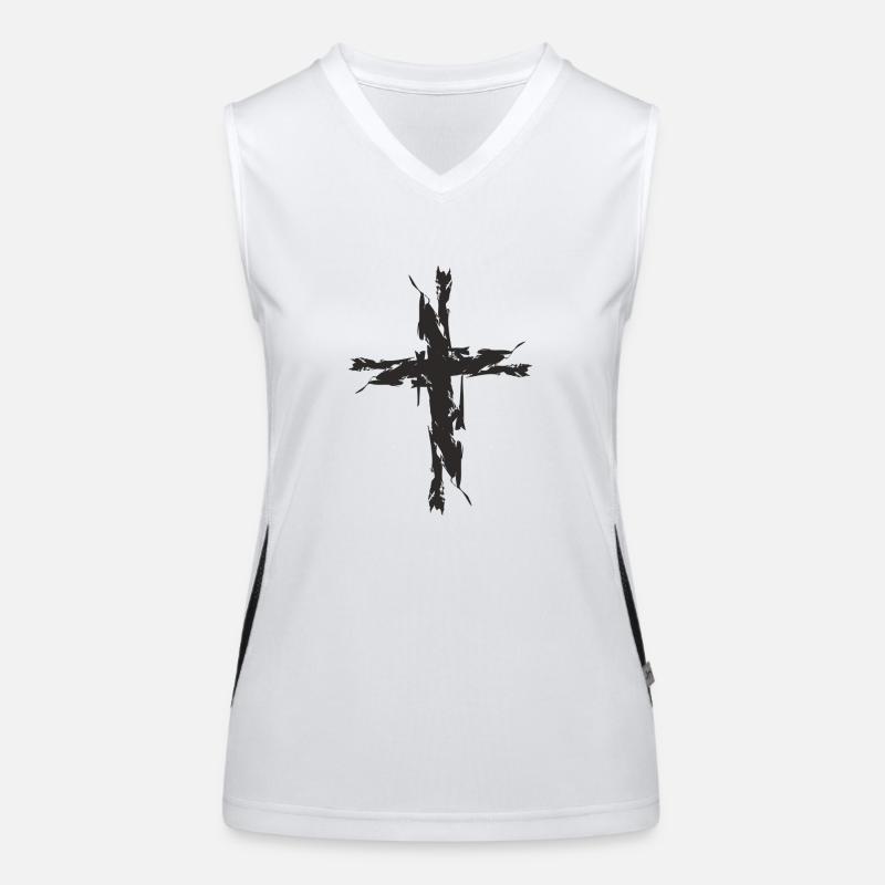 Kreuz 2 dick Funktionelles Kontrast-Tank Top für Frauen