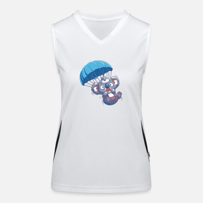 Koala effrayé Débardeur respirant contrasté Femme