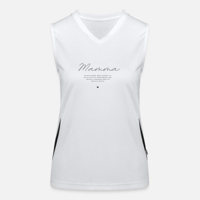 Félicitations à maman Débardeur respirant contrasté Femme