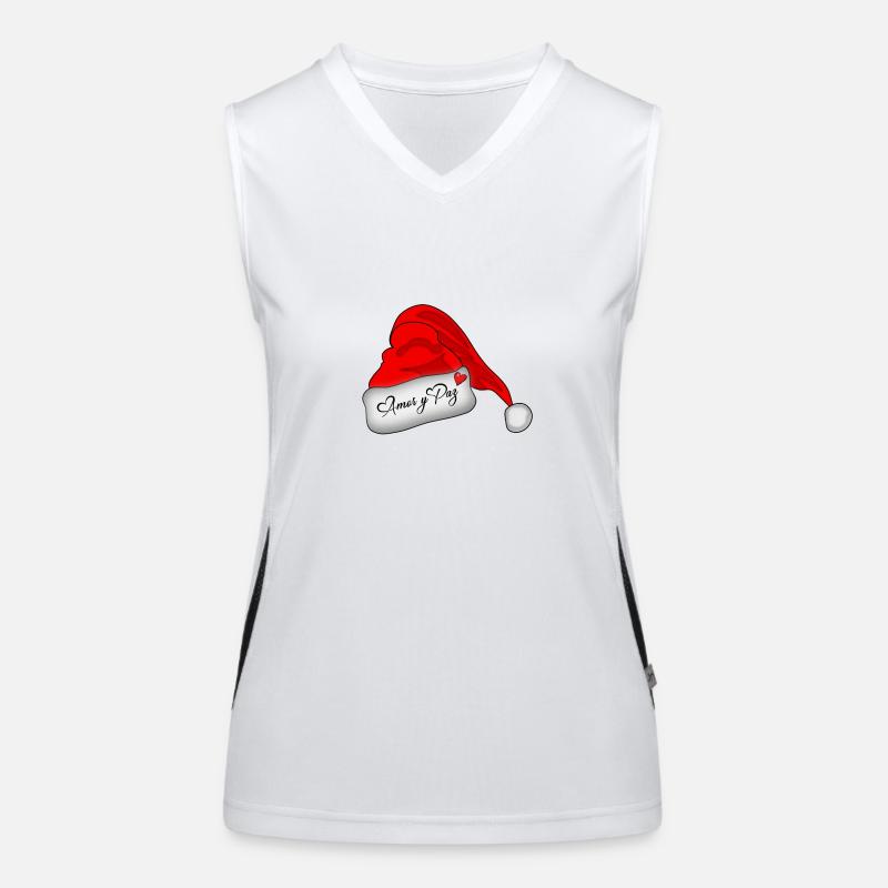 WEIHNACHTSMANN - WEIHNACHTSMANN - WEIHNACHTEN Funktionelles Kontrast-Tank Top für Frauen