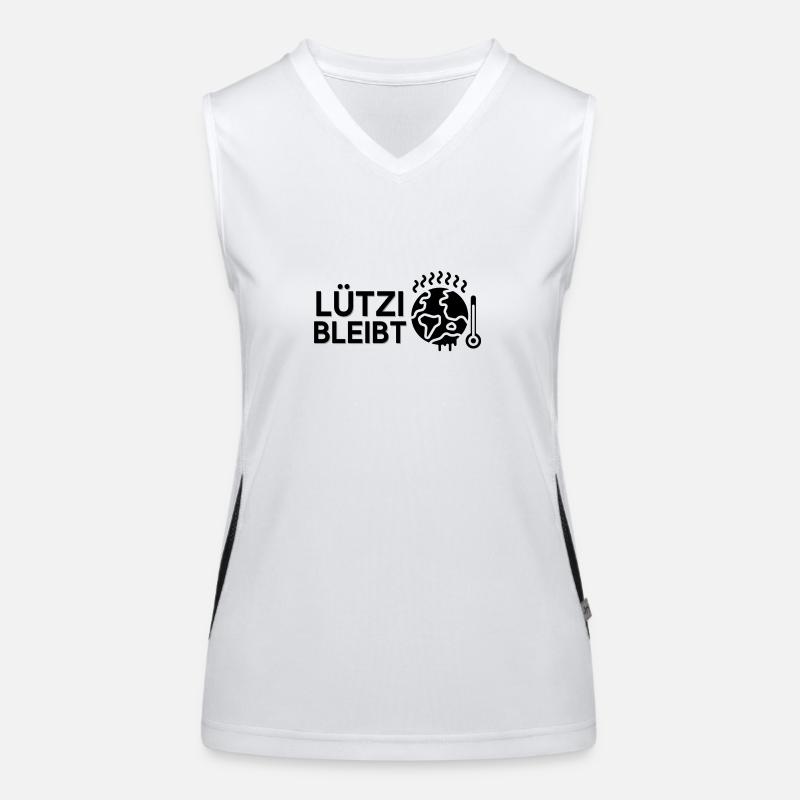 Lützi reste | Conception de protection climatique Lützerath Débardeur respirant contrasté Femme