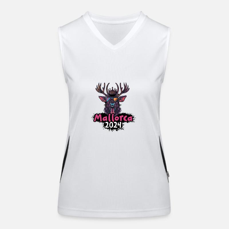 Mallorca 2024 Deer Women's Functional Contrast Tank Top