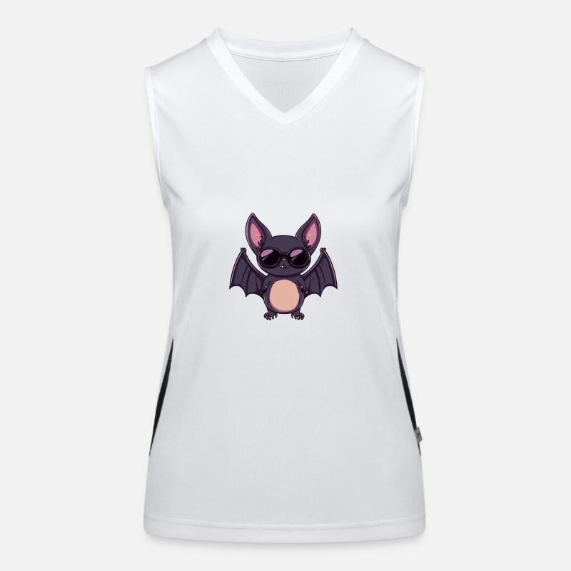 Fledermaus Halloween Funktionelles Kontrast-Tank Top für Frauen