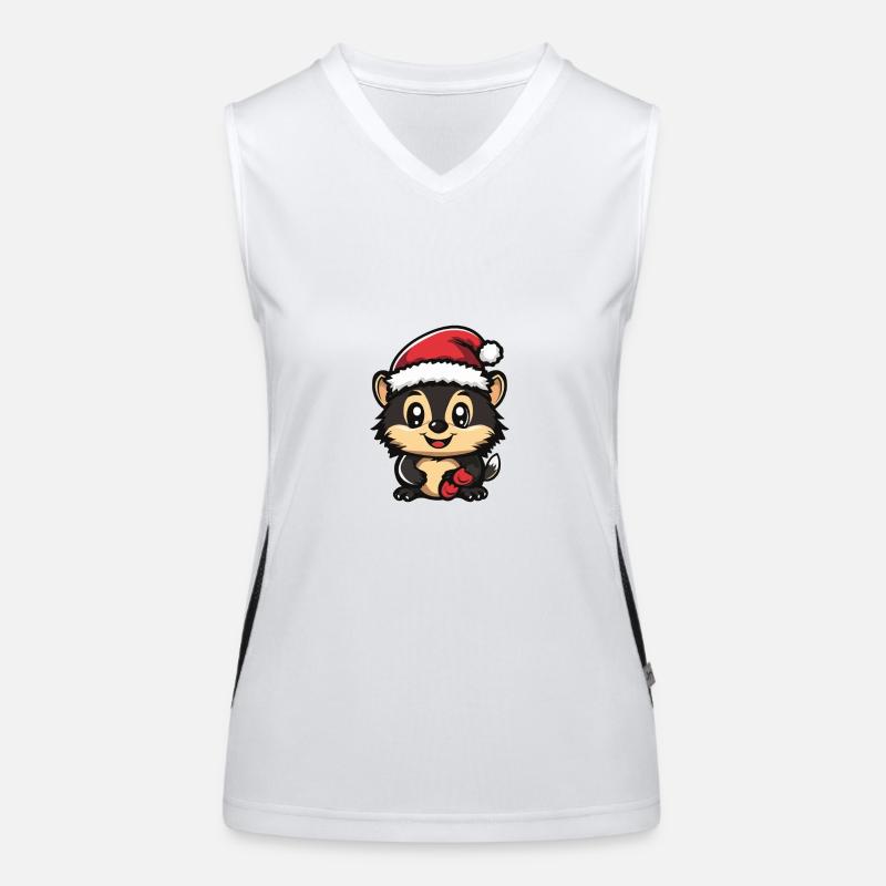 Hérisson Noël Noël Débardeur respirant contrasté Femme