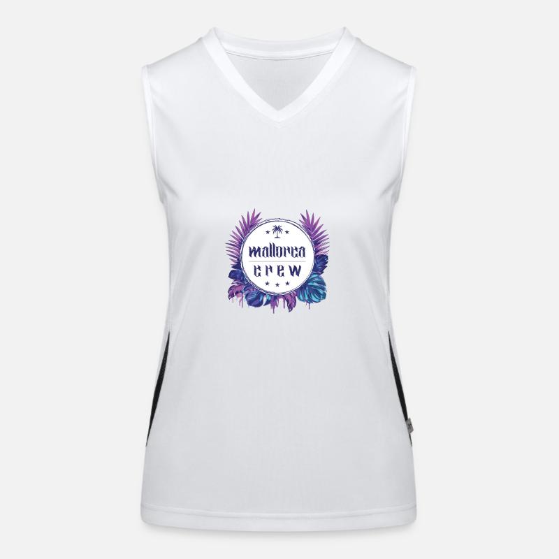 Mallorca Crew Colorful Women's Functional Contrast Tank Top