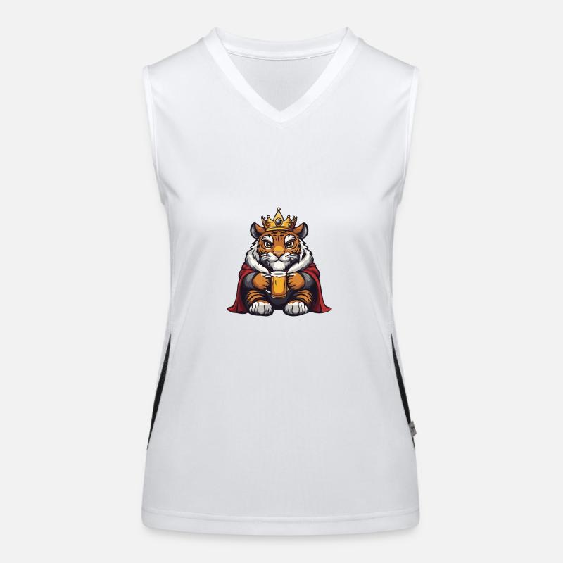 Tiger Beer Funny Women's Functional Contrast Tank Top