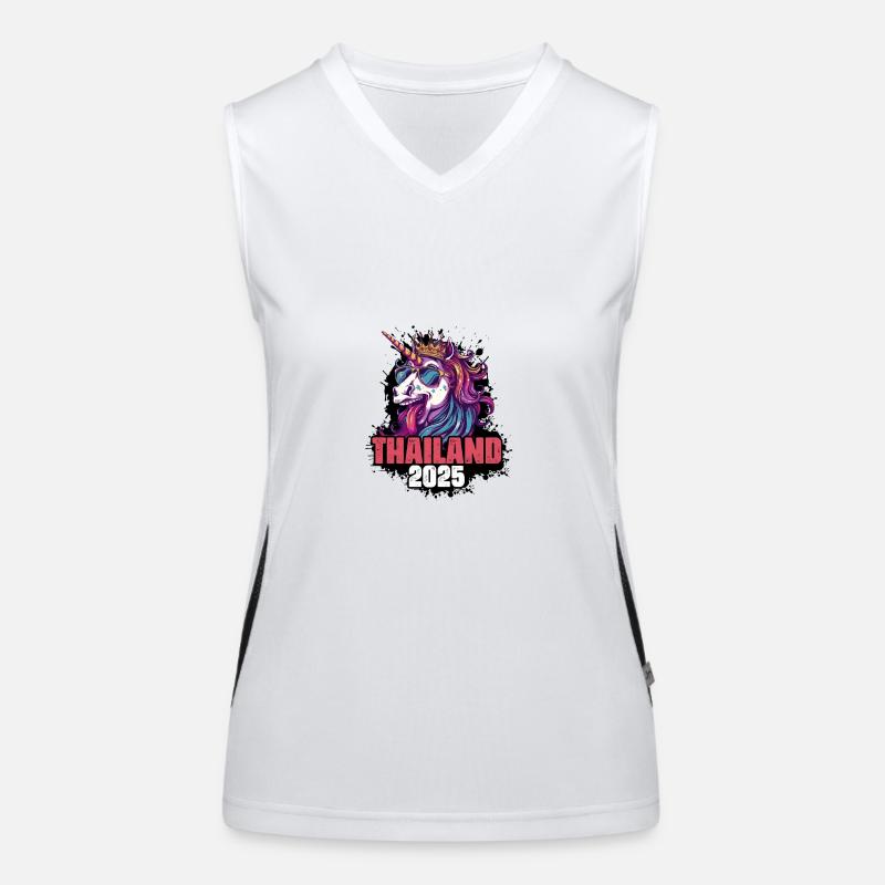 Thailand 2025 Einhorn Funktionelles Kontrast-Tank Top für Frauen